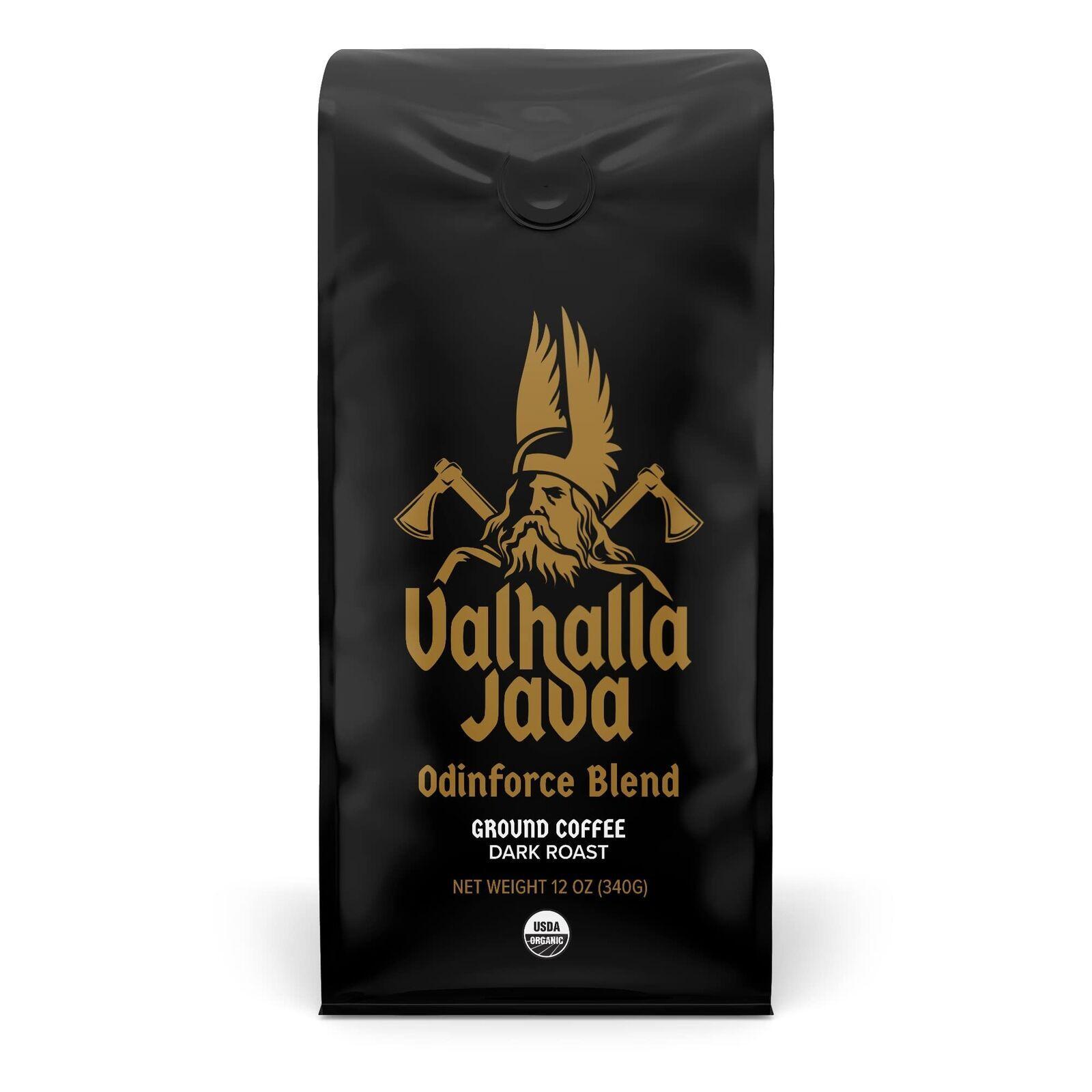 Death Wish Coffee Valhalla Java Dark Roast Ground Coffee 12 Oz Bold & Intense…