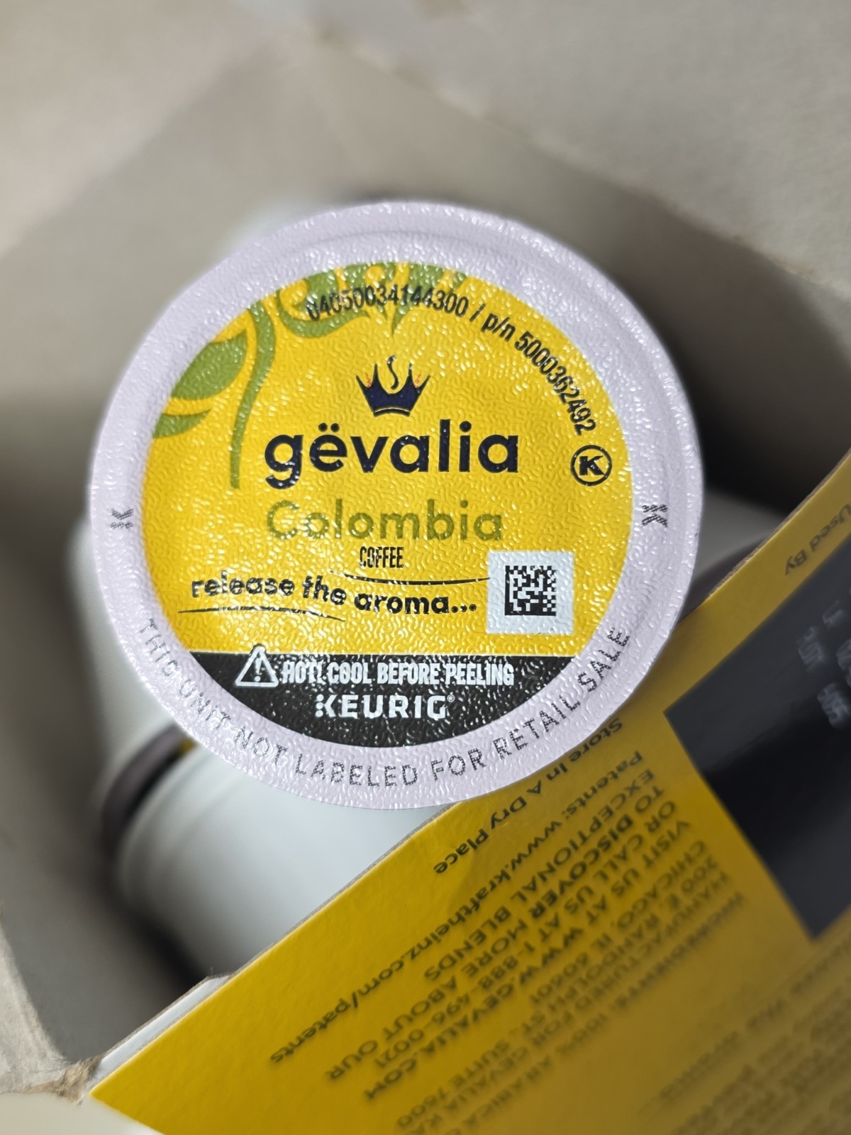 Gevalia Colombia Medium Roast Coffee 24 K-Cup. Exp.3/27