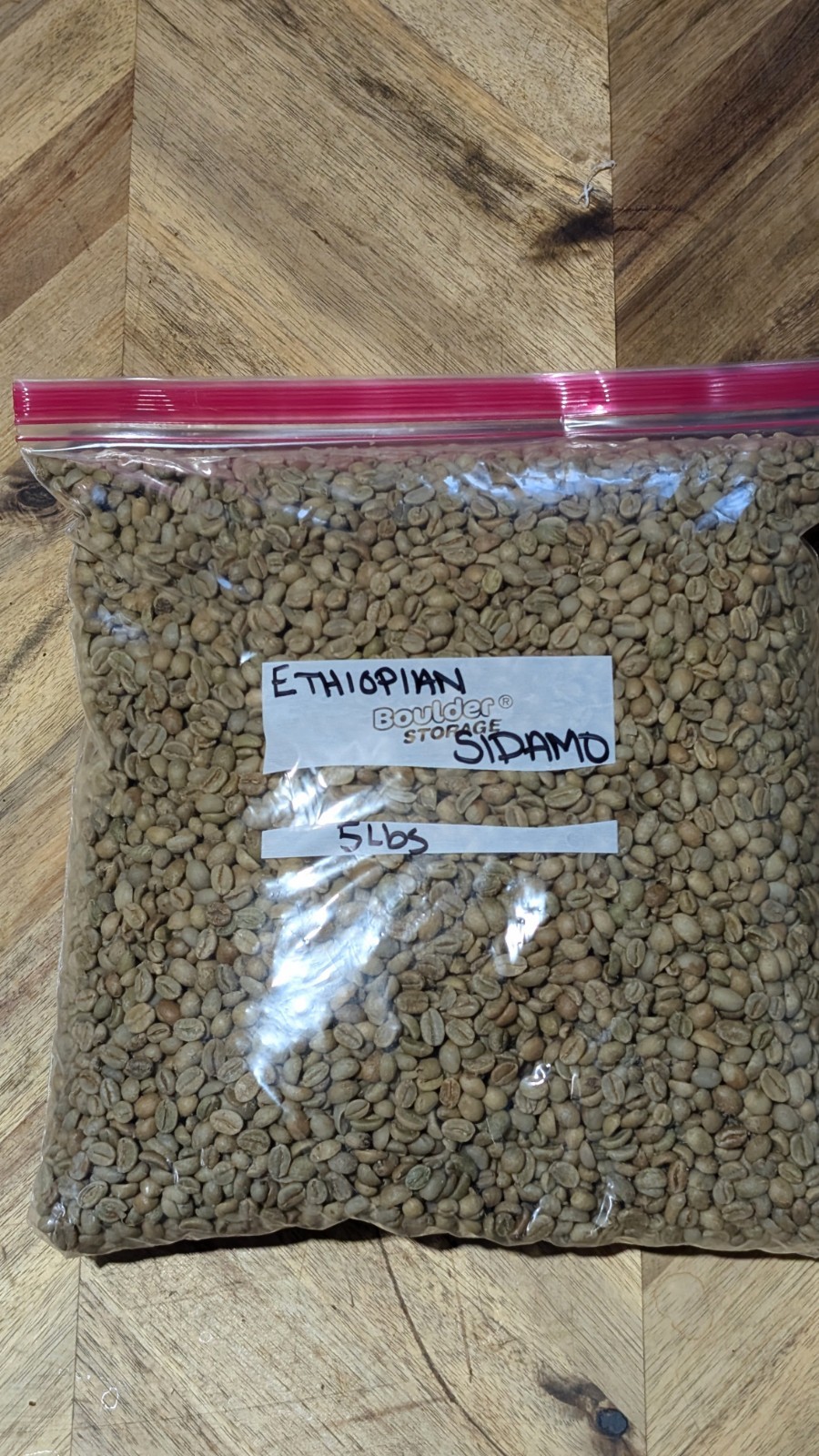 5 lb green unroasted coffee beans Ethiopian natural process