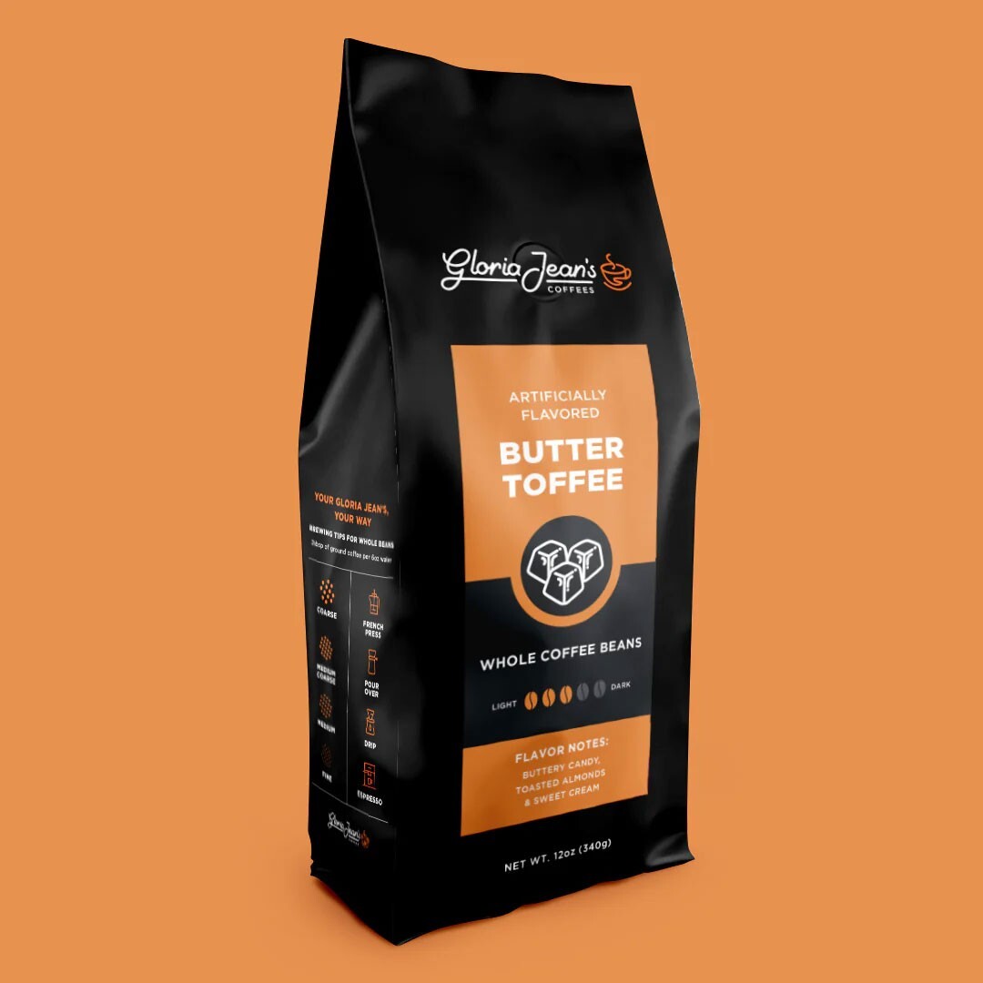 BUTTER TOFFEE COFFEE 12 oz Ground
