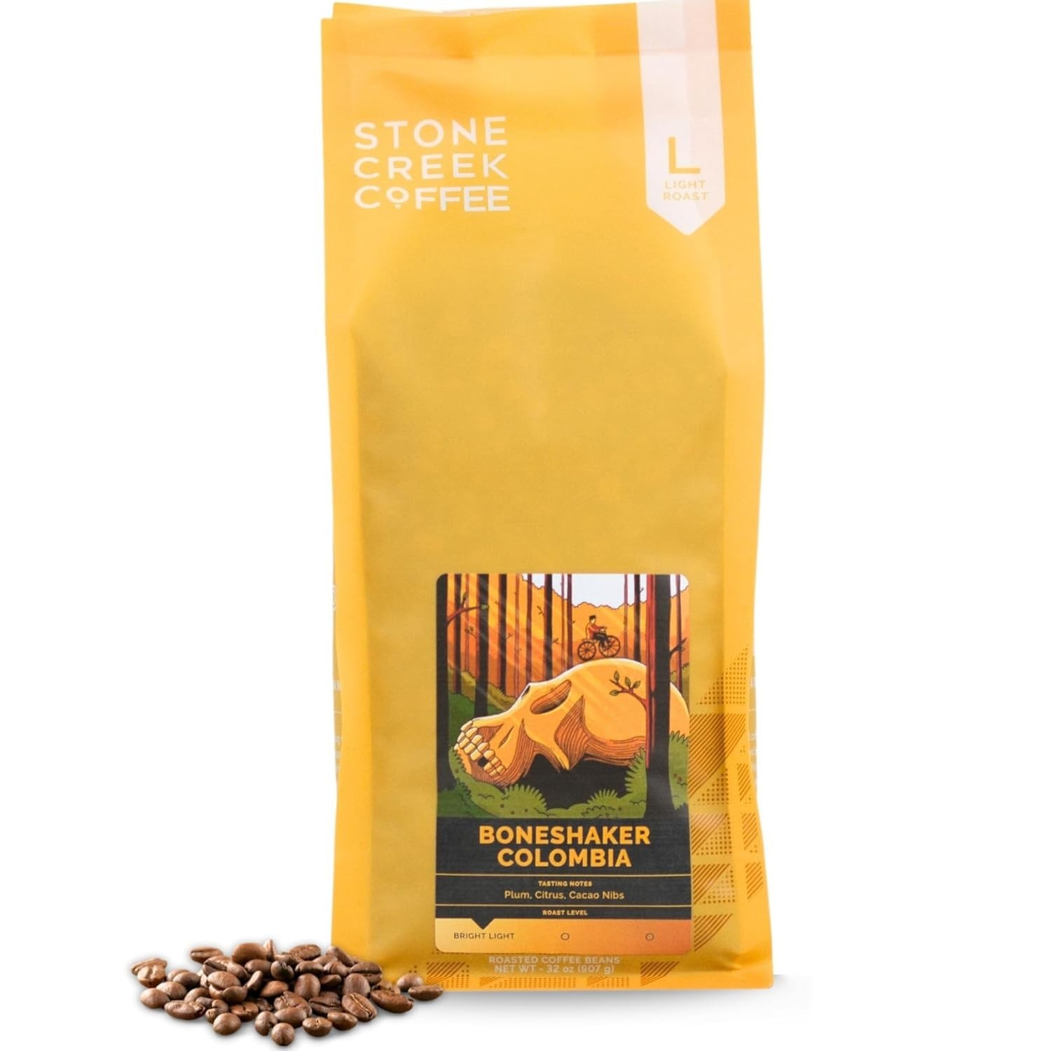 Stone Creek Coffee Light Roast Whole Bean Coffee – 2 LB Pack of 1