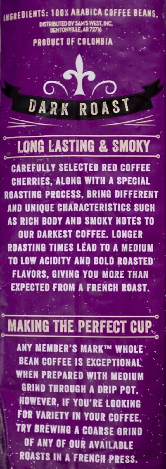 Member’s Mark Whole Bean Coffee Light-Medium-Dark Roast (40 oz)