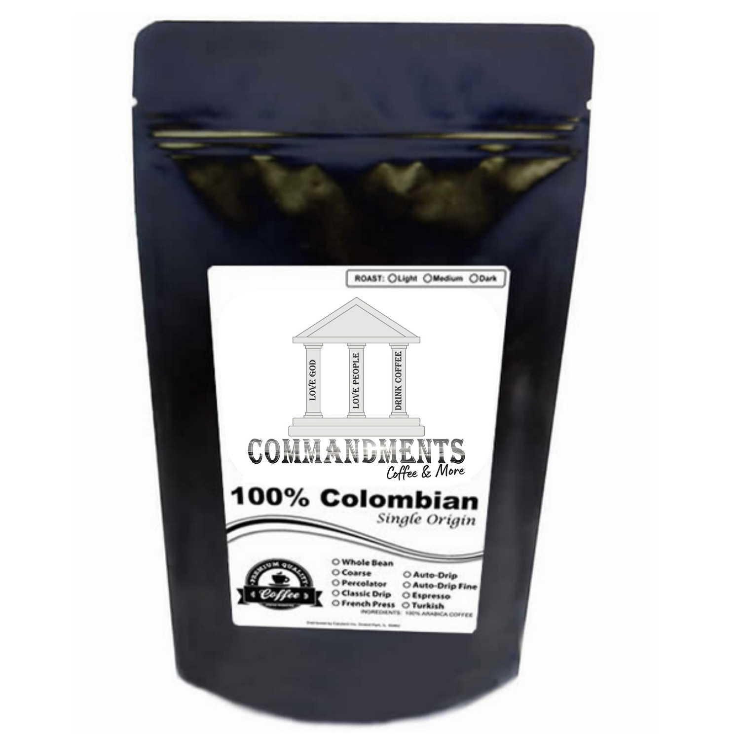 100% Colombian Coffee Single Origin ~ Medium Roast ~ Whole Bean or Ground
