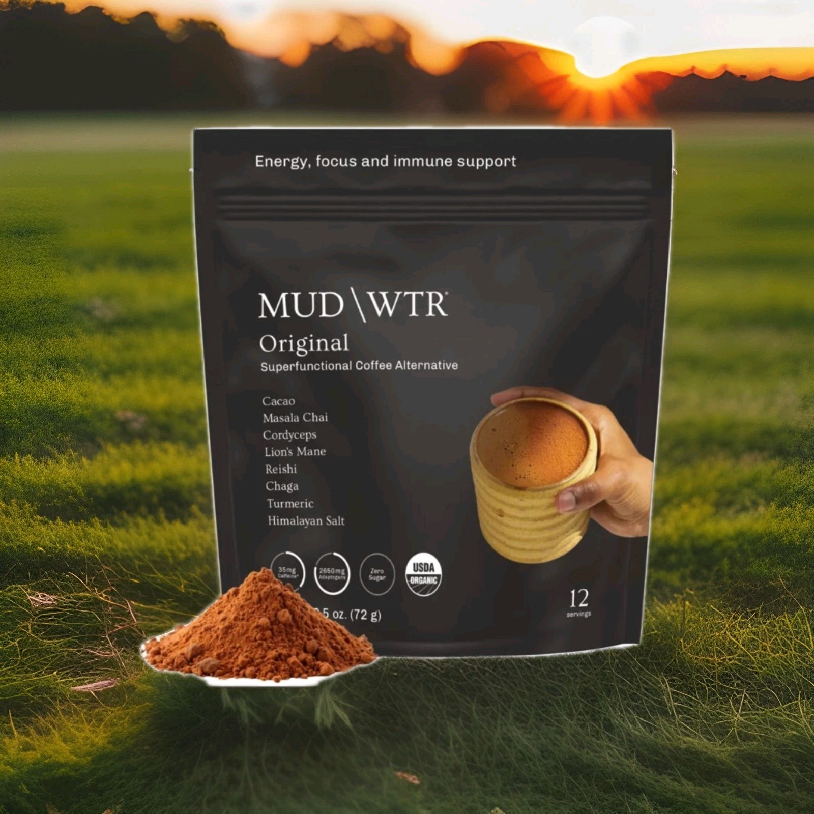 (5 pack) MUD WTR Organic Mushroom Superfunctional Coffee Alternative – 2.5oz