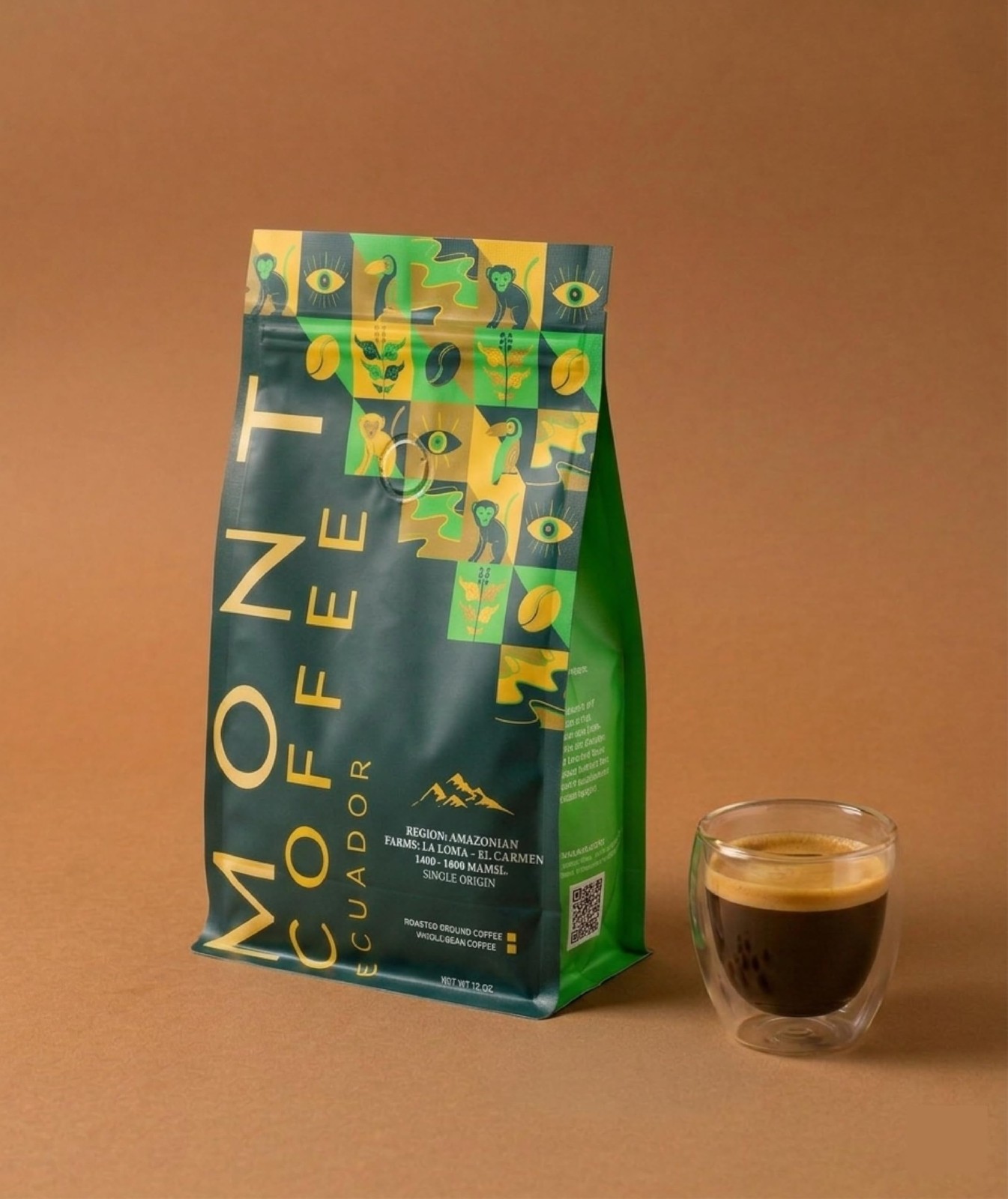 Ecuador Amazonian — Whole Bean Single Origin 100% Arabica Specialty Coffee, R…
