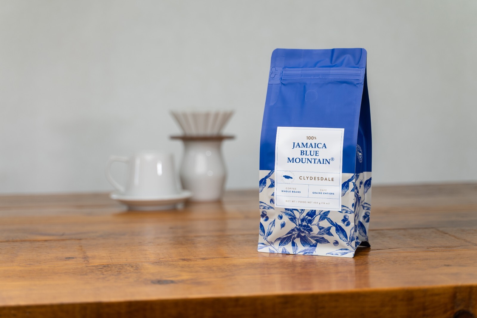 454g (16oz) – 100% Jamaica Blue Mountain® Coffee, Medium Roast – Whole Beans