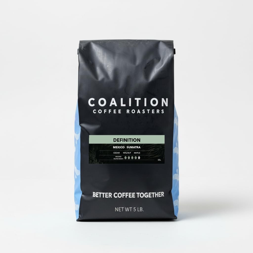 Coalition Coffee Roasters Definition Blend Whole Bean, 5 lb, Medium Plus Roast