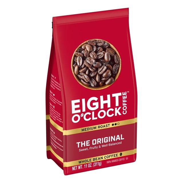 Eight O’Clock Coffee Original Whole Bean Medium Roast Arabica Coffee 11 oz