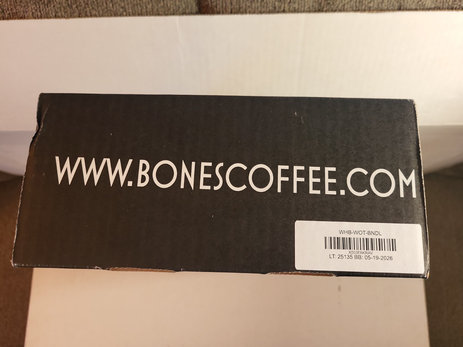 BONES Coffee ☠️ World Tour Coffee & Mug Bundle Box, (5) 4 oz. bags, Whole Bean