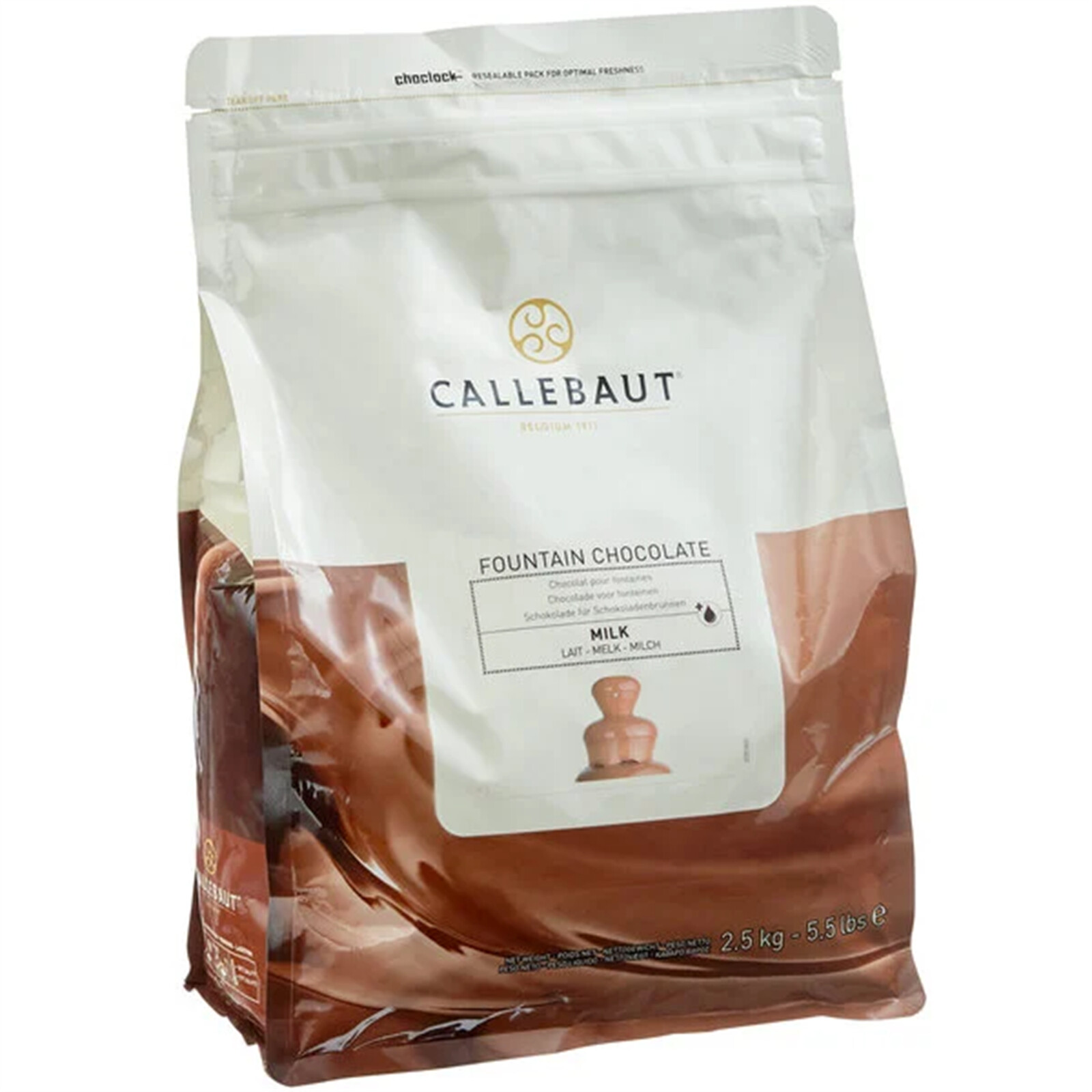Callebaut N823 Milk Chocolate Callets? for Fountains 5.5 lb. WS-409C823NU76