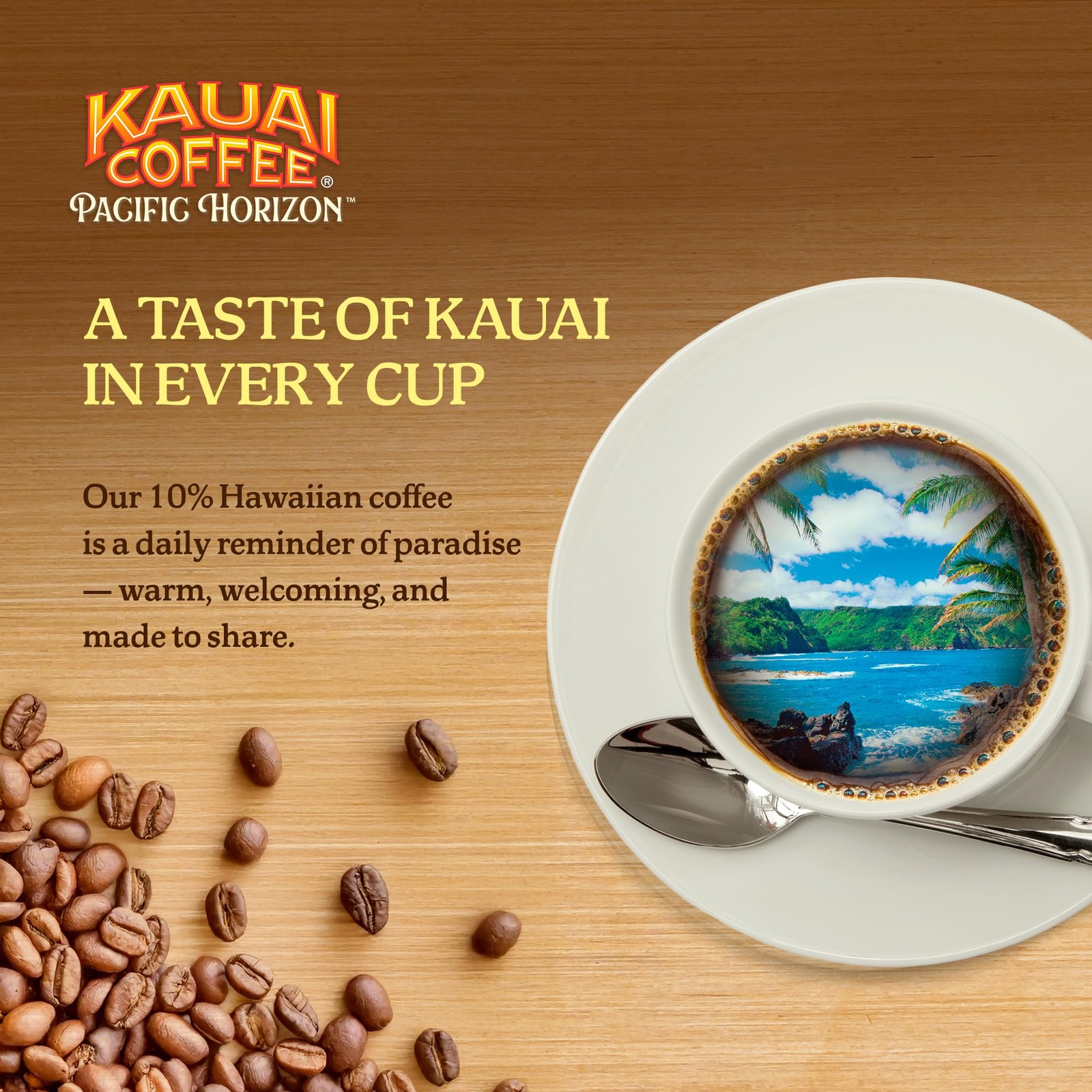 Kauai Coffee Whole Bean – Smooth, Non-Bitter Pure 10 Ounce (Pack of 1)