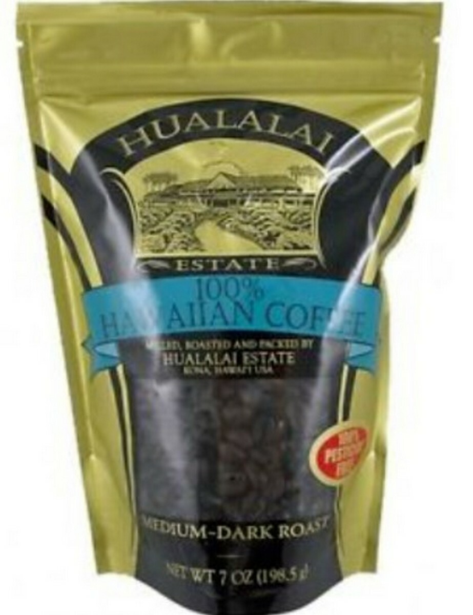 🌺100% HAWAIIAN COFFEE HUALALAI ESTATE Kona Hawaii 7oz WHOLE BEAN