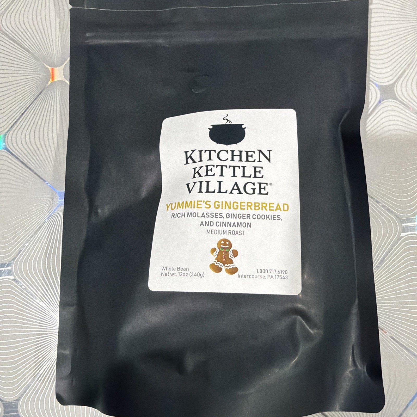 Kitchen Kettle Village Yummies Gingerbread Coffee Beans 2 Bags