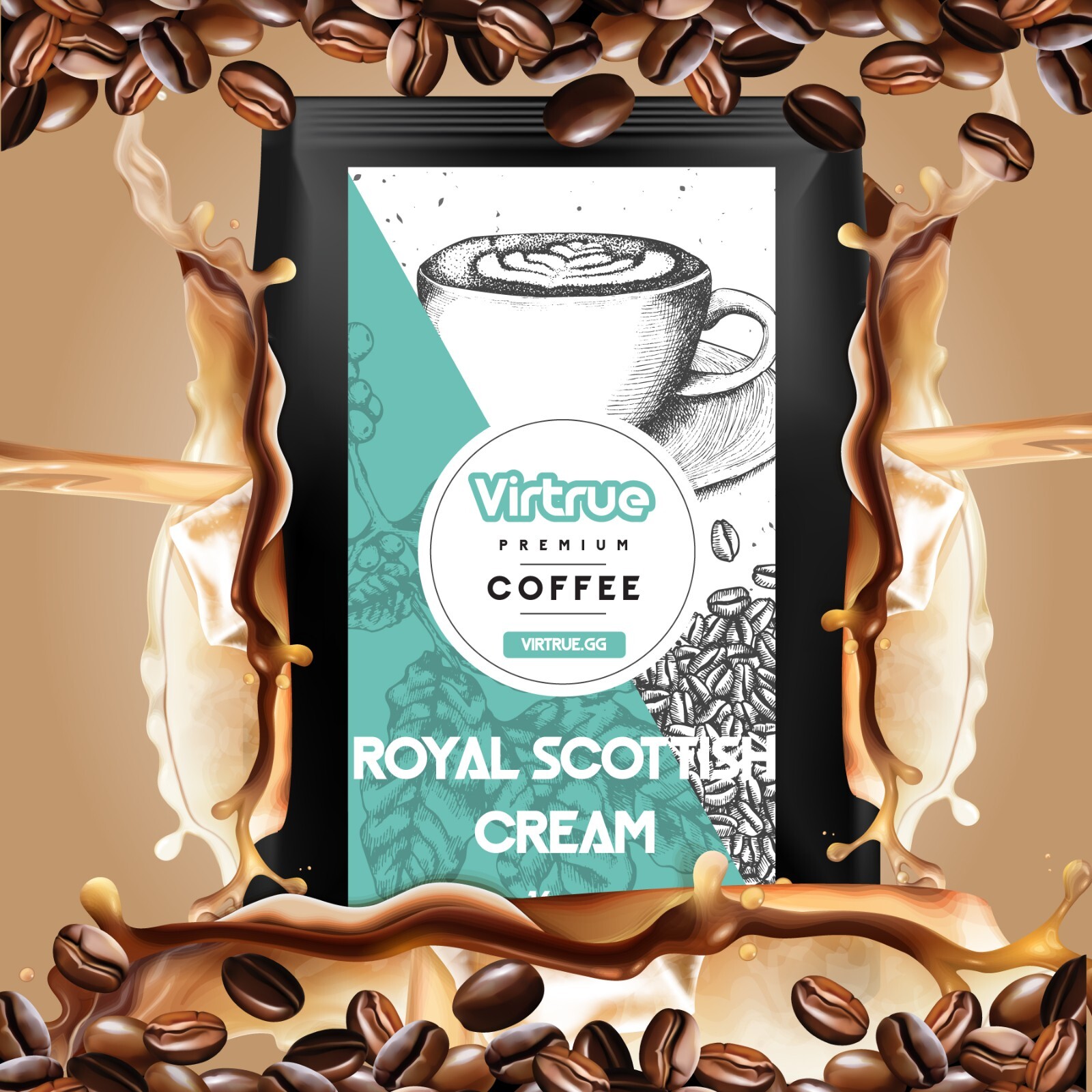 Royal Scottish Creme Coffee 16oz – Ground or Whole Bean – 5 Stars Fast Shipping