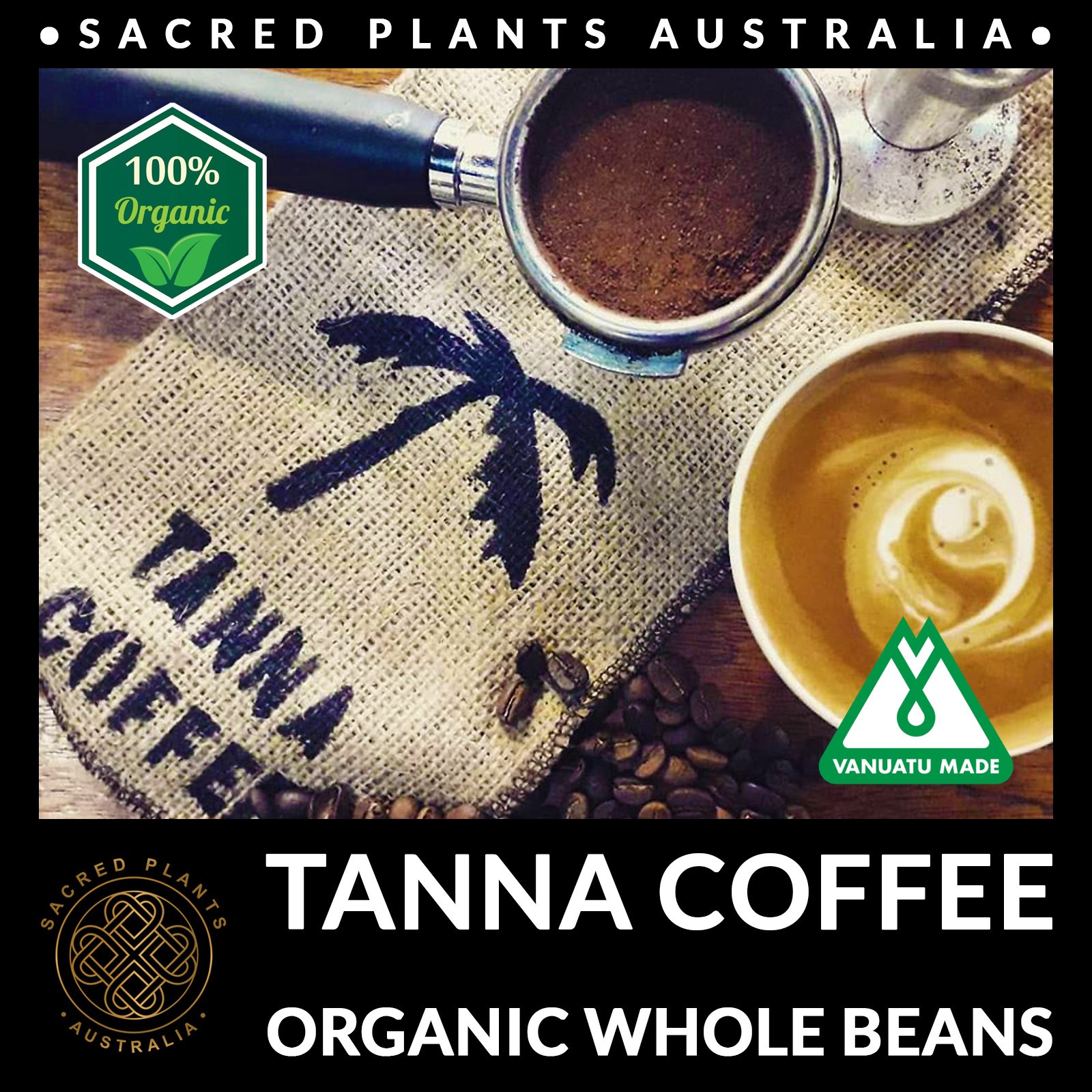TANNA COFFEE 250g | Organic Whole Beans Espresso Dark Medium Roast Rare Vanuatu