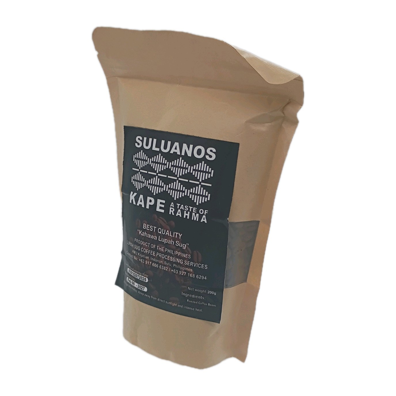 Suluanos Kape A Taste of Rahma Coffee Beans Philippines 200g
