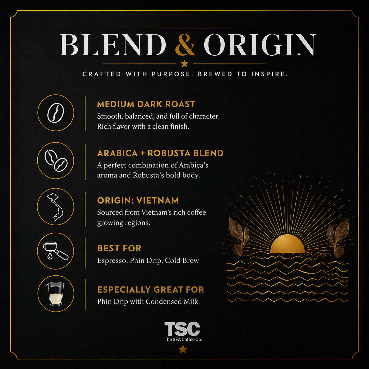 100% Vietnamese Coffee Specialty – Whole Bean Coffee – 1 Pound FRESH Roasted