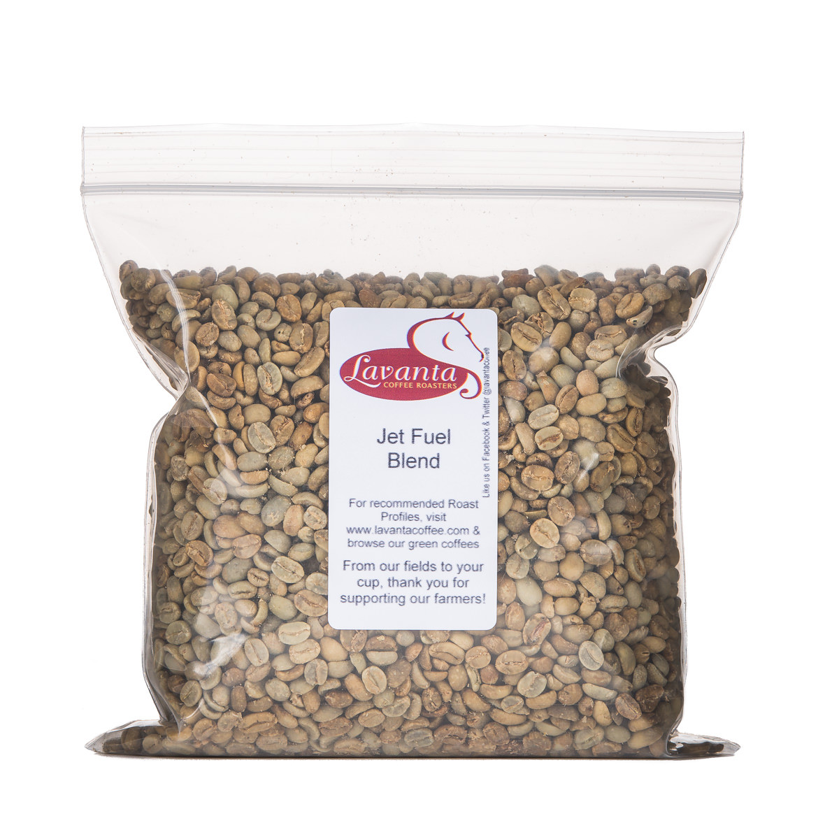 Lavanta Coffee “JET FUEL” Signature Blend Green or Roasted Coffee