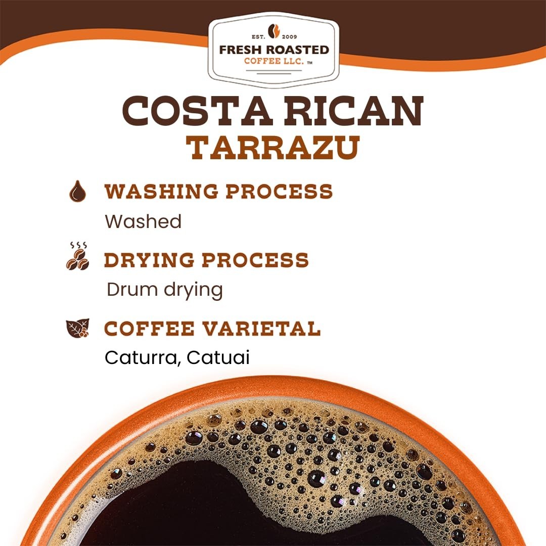 Costa Rican Tarrazu Whole Bean Coffee, Medium Roast – 80 Ounce Kosher Delicacy