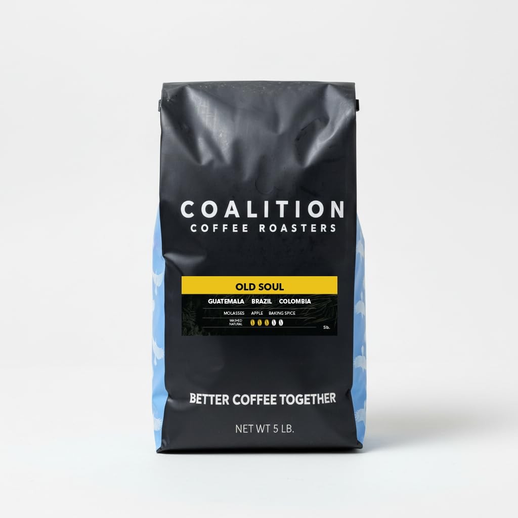 Coalition Coffee Roasters Old Soul Espresso Beans, 5 lb, Medium Dark Roast