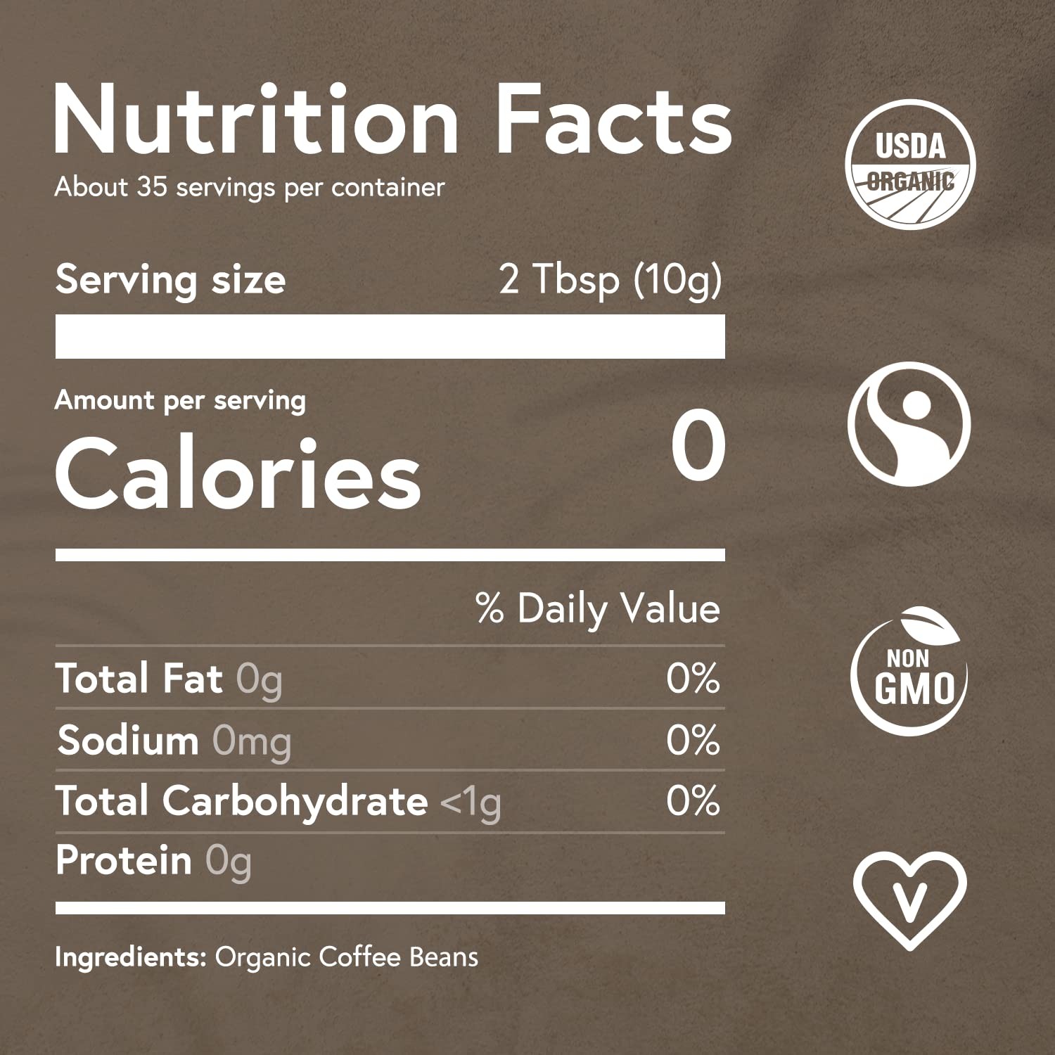 Half-Caff Medium Roast Whole Coffee Beans Organic Low Acid Single Origin 12oz