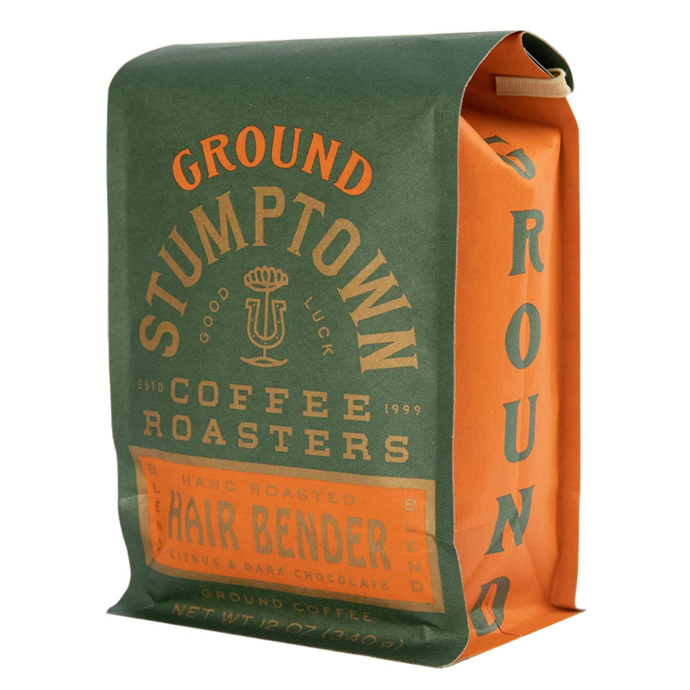 Hair Bender, Ground Coffee, 12 Ounce Bag, Flavor Notes of Citrus & Dark Chocolat