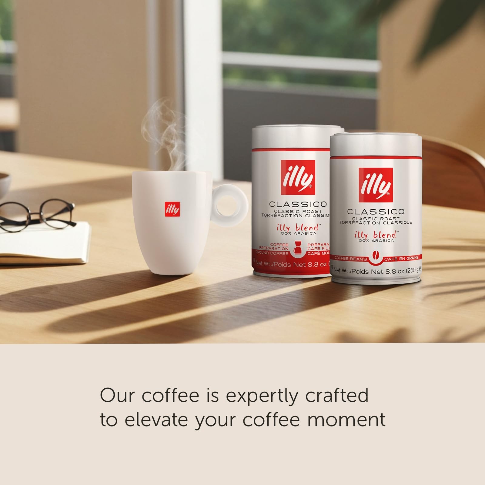 illy Whole Bean Coffee – Perfectly Roasted 8.8 Ounce (Pack of 1), India