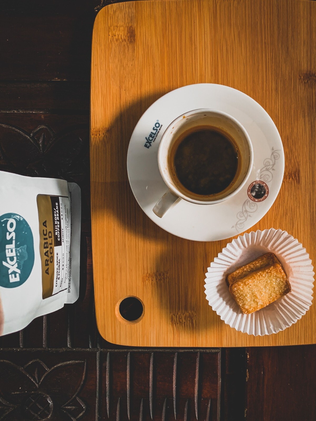 EXCELSO Indonesia Coffee Arabica Gold 200g Whole Beans or Ground Coffee
