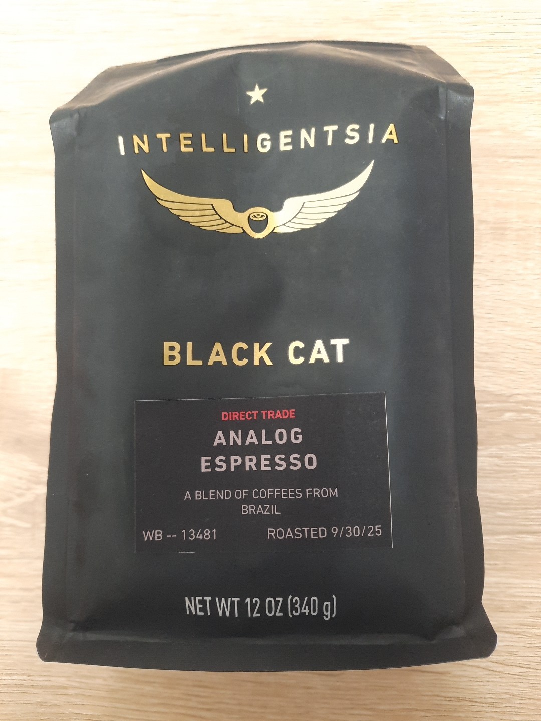 Intelligentsia BLACK CAT ANALOG ESPRESSO*Whole Bean Dark Roast*12 Oz*FREE SHIPG
