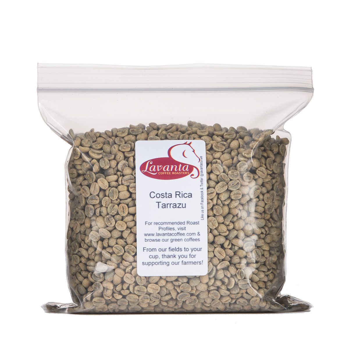 Lavanta Coffee Costa Rica Tarrazu Arabica Green or Roasted Coffee