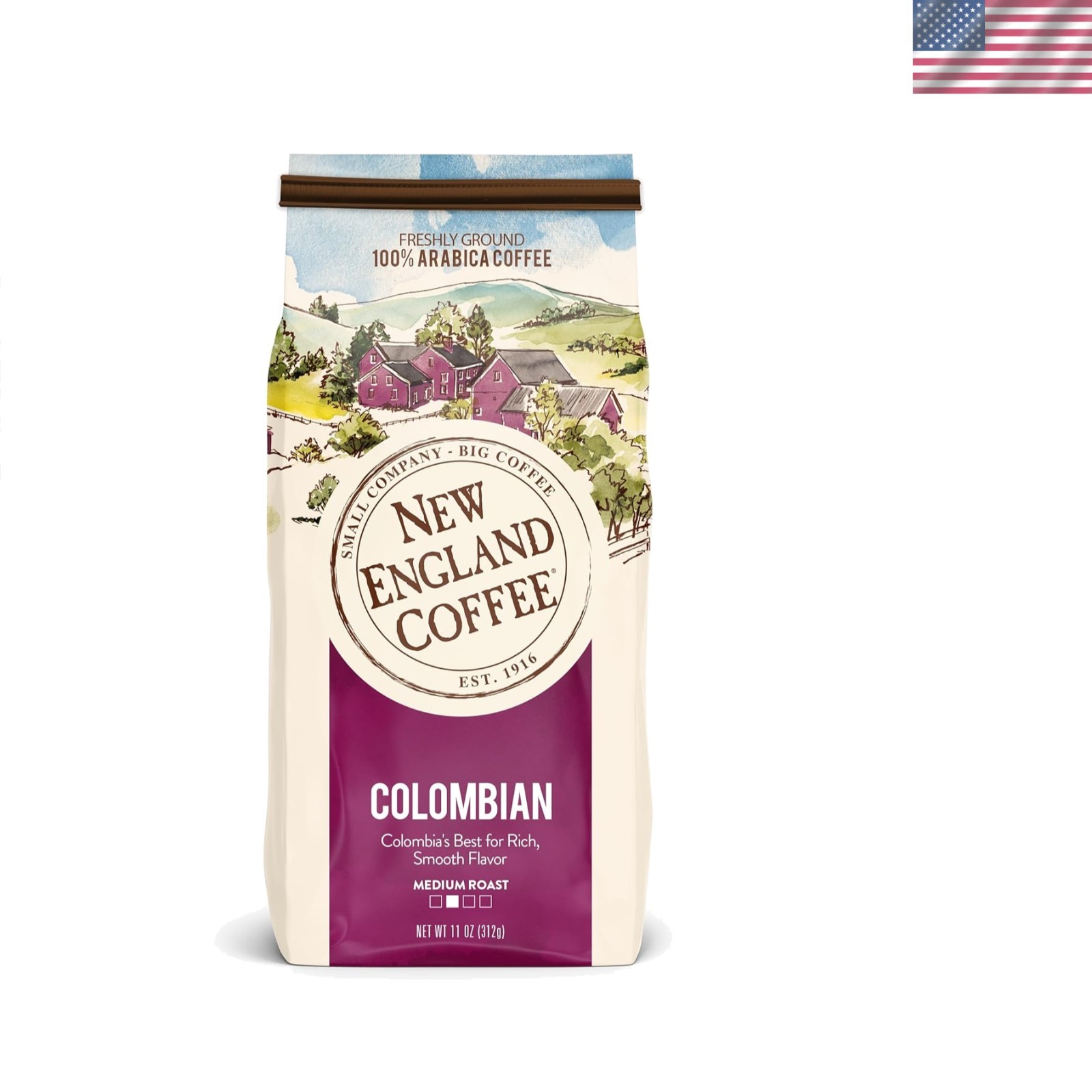 Colombian Supremo 11oz Ground Coffee – Rich Medium Roast, Gluten-Free & Kosher