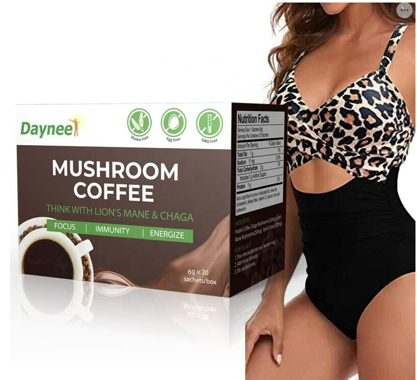 Mushroom Organic Coffee Blend Espresso For Focus,Immunity,Energize /USA Seller.