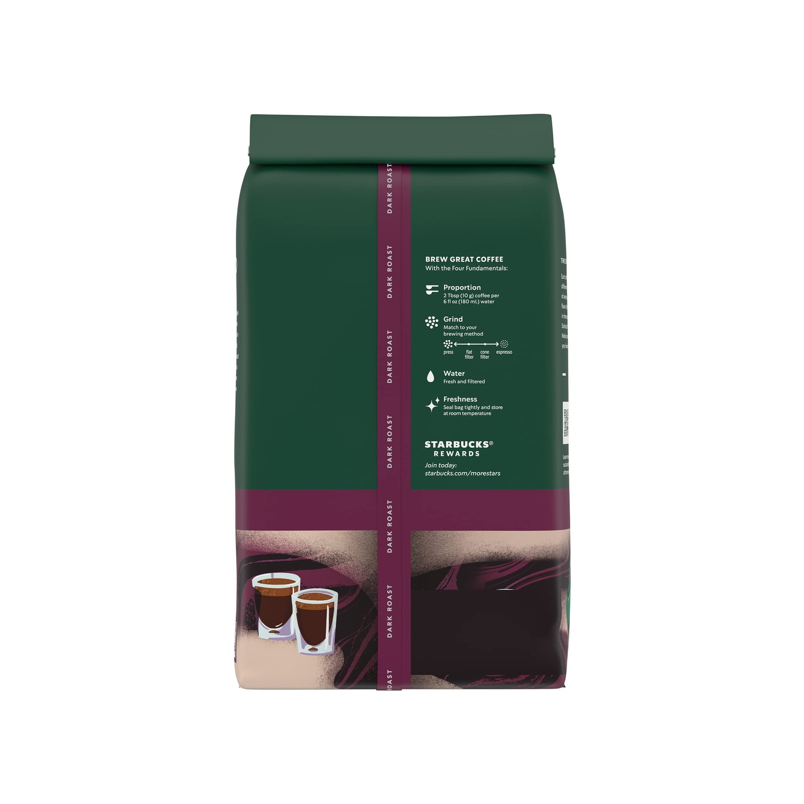 Starbucks Whole Bean Coffee Dark Roast Coffee Espresso Roast 100% Arabica 1 bag