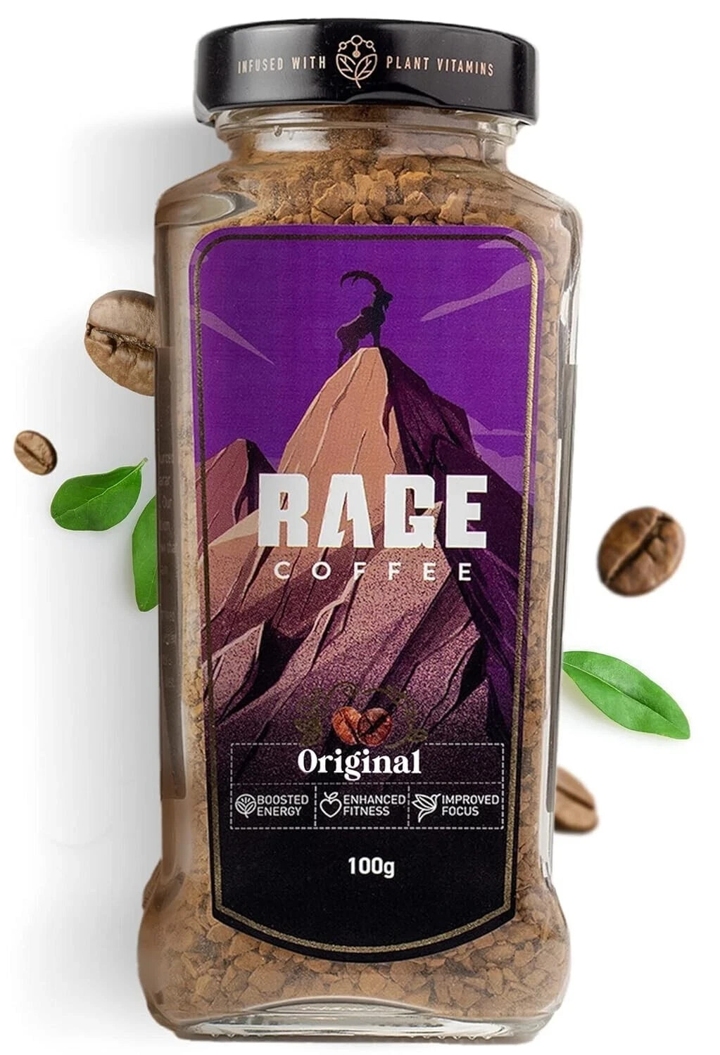 Rage Coffee Original Coffee Blend 100% Pure Arabica Beans 100g