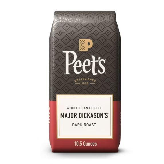 Peet’s Coffee Major Dickason’s Blend Premium Dark Roast Whole Coffee Beans, Arab