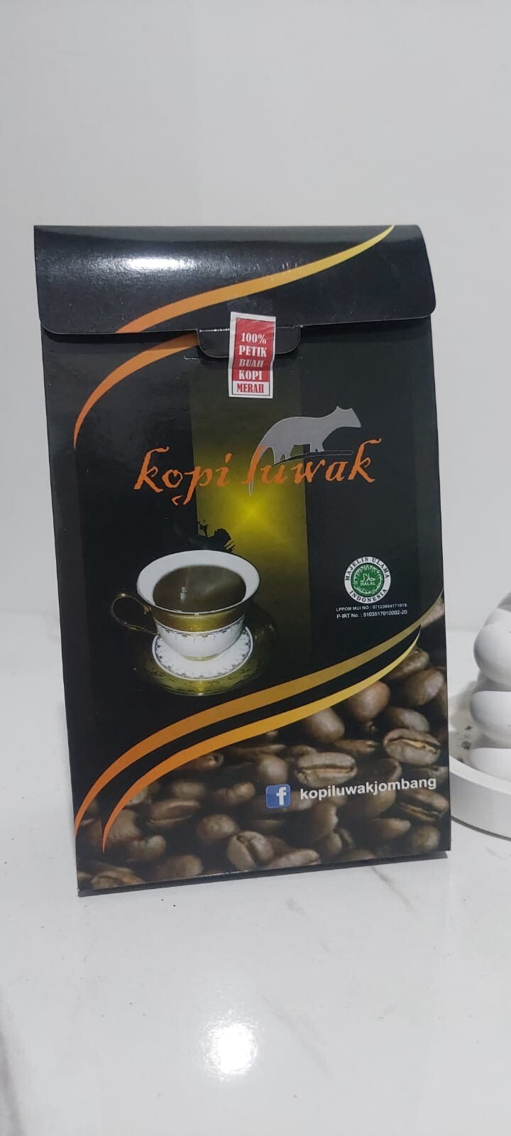 100gr Luwak Coffee Robusta Java 100 % Pure ground Luwak Roasted Coffe Beans