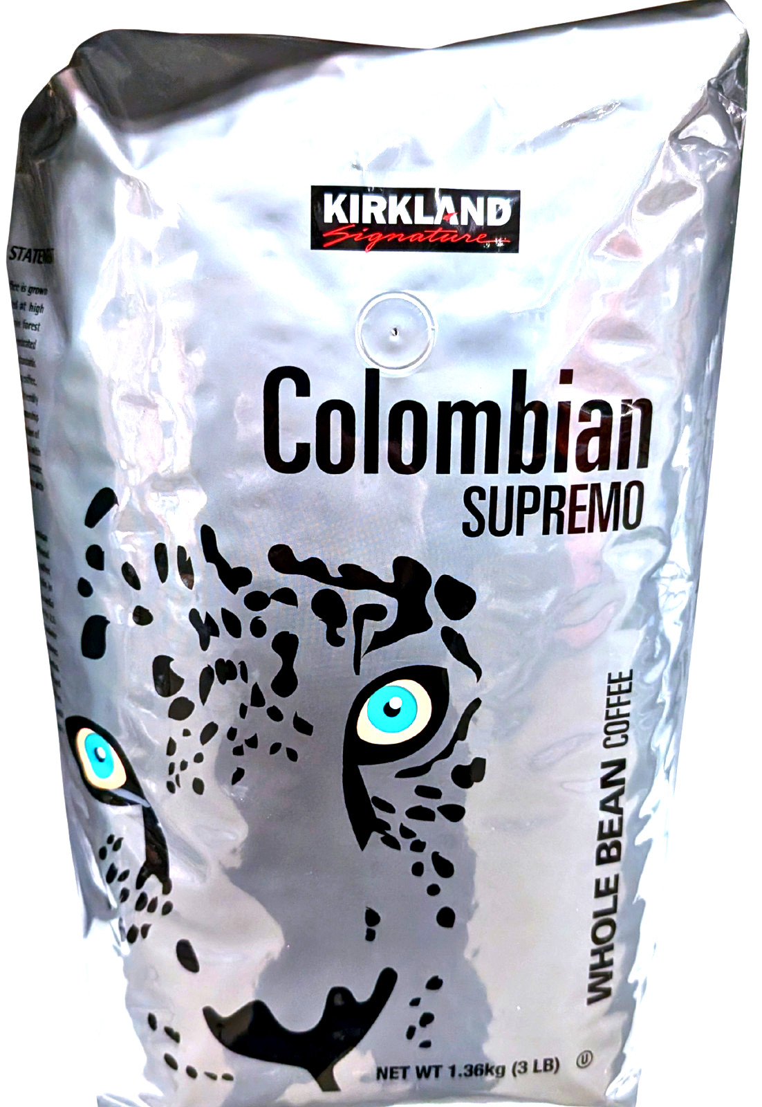 Kirkland Signature Colombian Supremo Coffee Whole Bean 3 Lbs EXP 01/2027