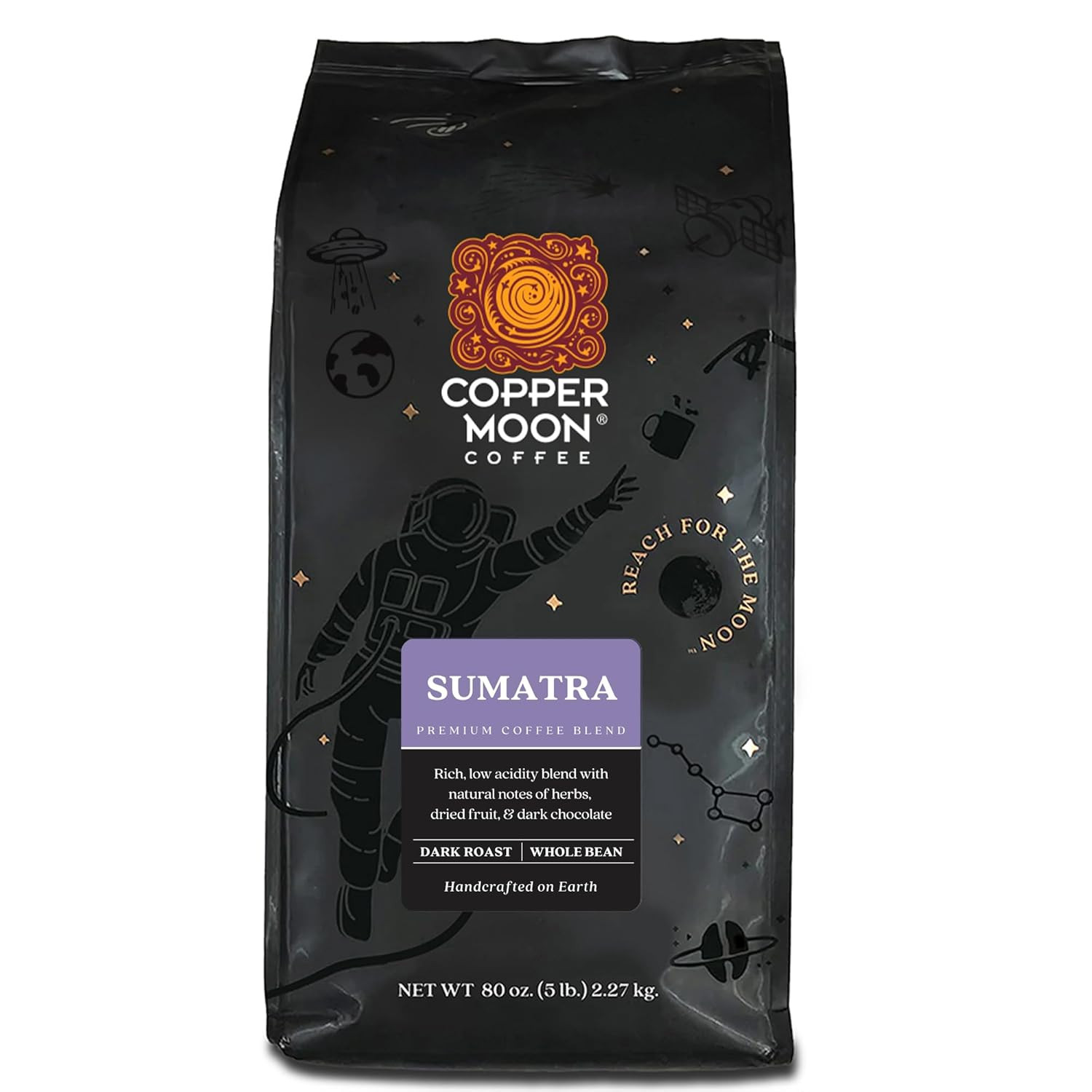 Medium Roast Whole Bean Coffee, Colombian Blend, 2 Lb
