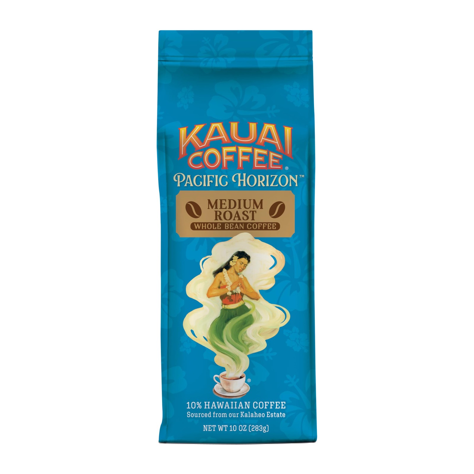 Kauai Whole Bean Coffee, Koloa Estate Medium Roast 100 Arabica, 10 Ounces