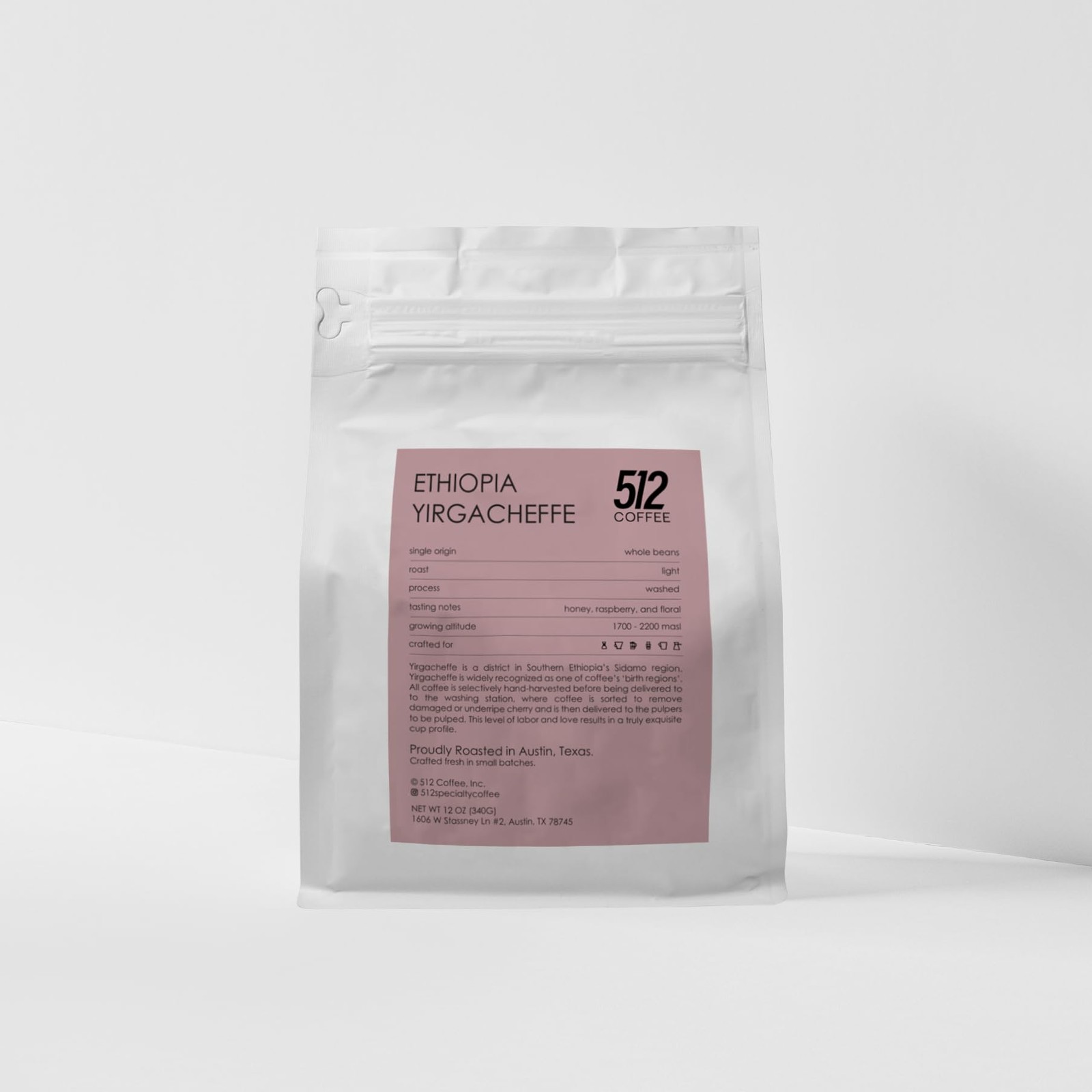 Ethiopia Yirgacheffe Light Roast Whole Bean – Single Origin Specialty Coffee …