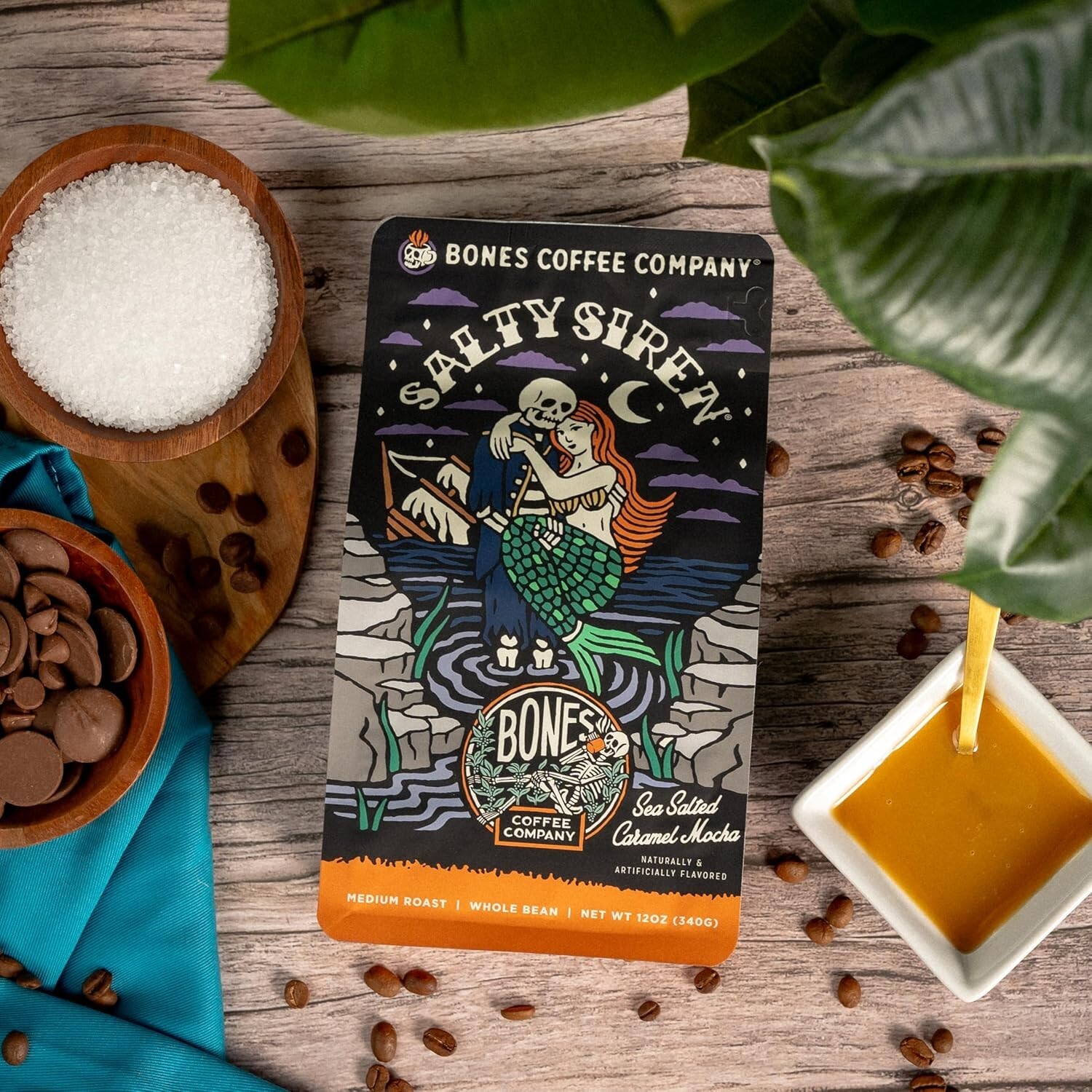 Gourmet 12 oz Caramel Chocolate Medium Roast Coffee – & Keto Friendly