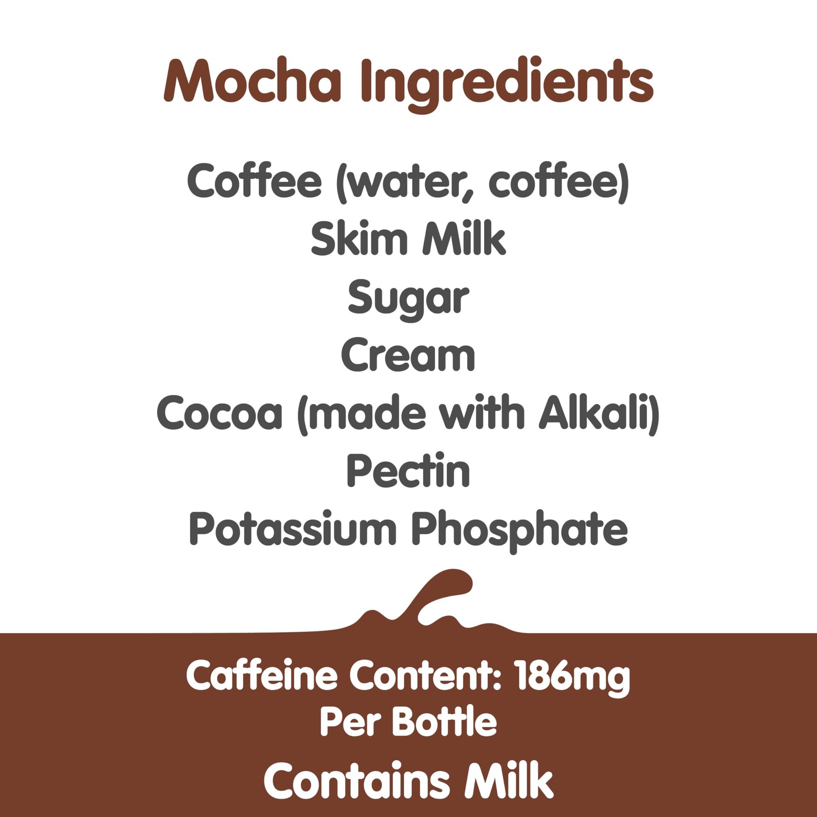 Dunkin’ Mocha Iced Coffee Bottle, 13.7 fl oz, 12 Pack