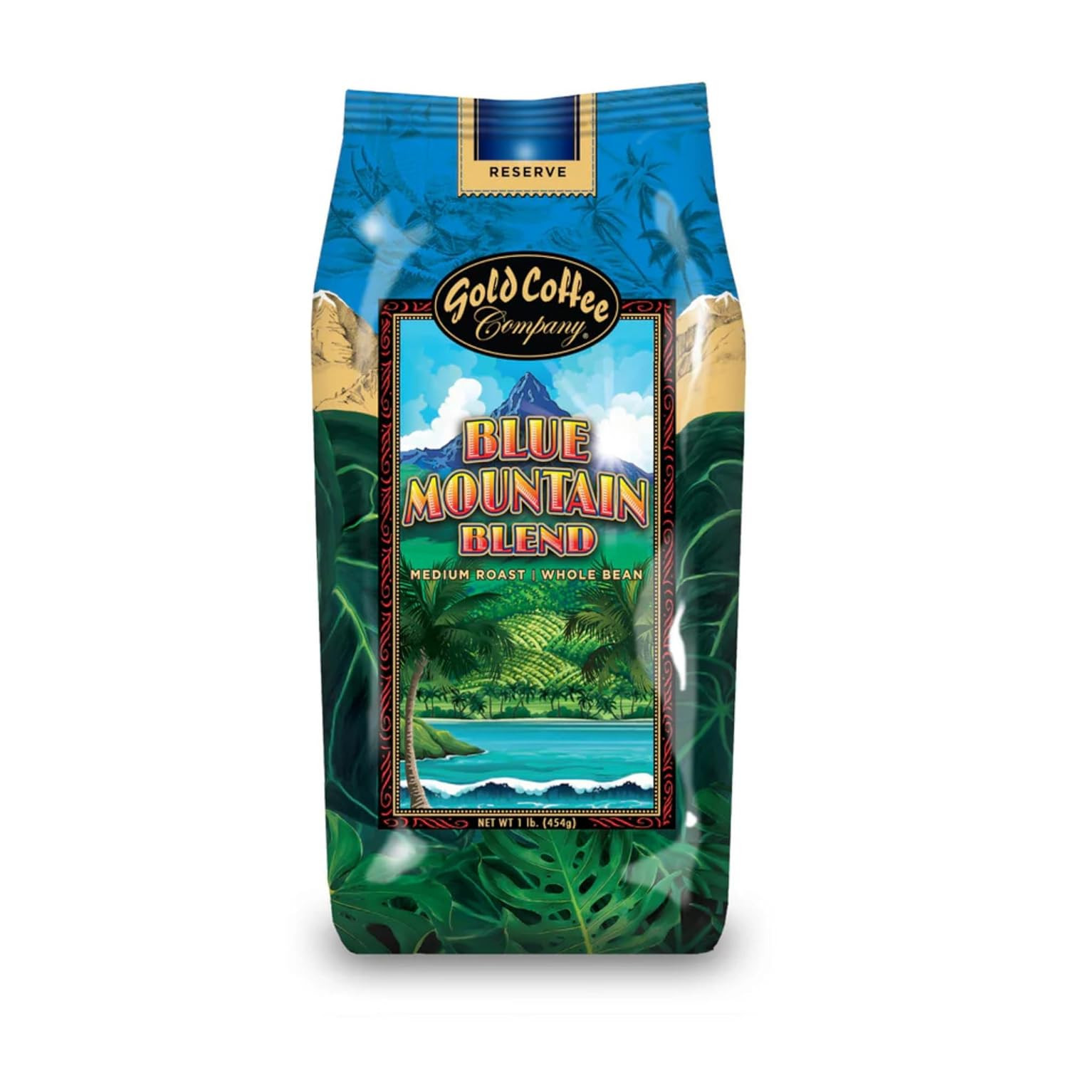 Co. Blue Mountain Premium Blend – Medium Roast, Whole Bean 100% Arabica Coffee –