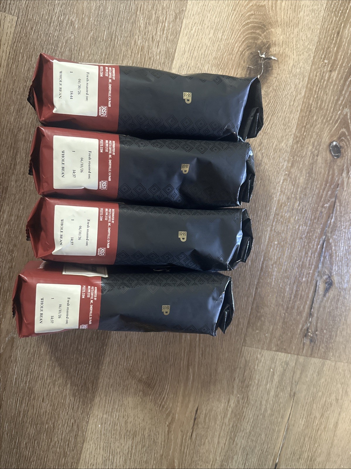 4 Pounds Peet’s Major Dickason’s Blend Dark Roast Whole Beans