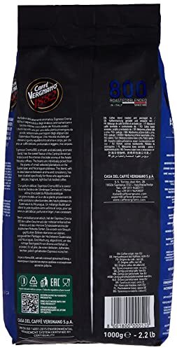 Caffe Vergnano Espresso Roast “crema 800 Blend” Whole Bean Coffee | 2.2 Lb Bag