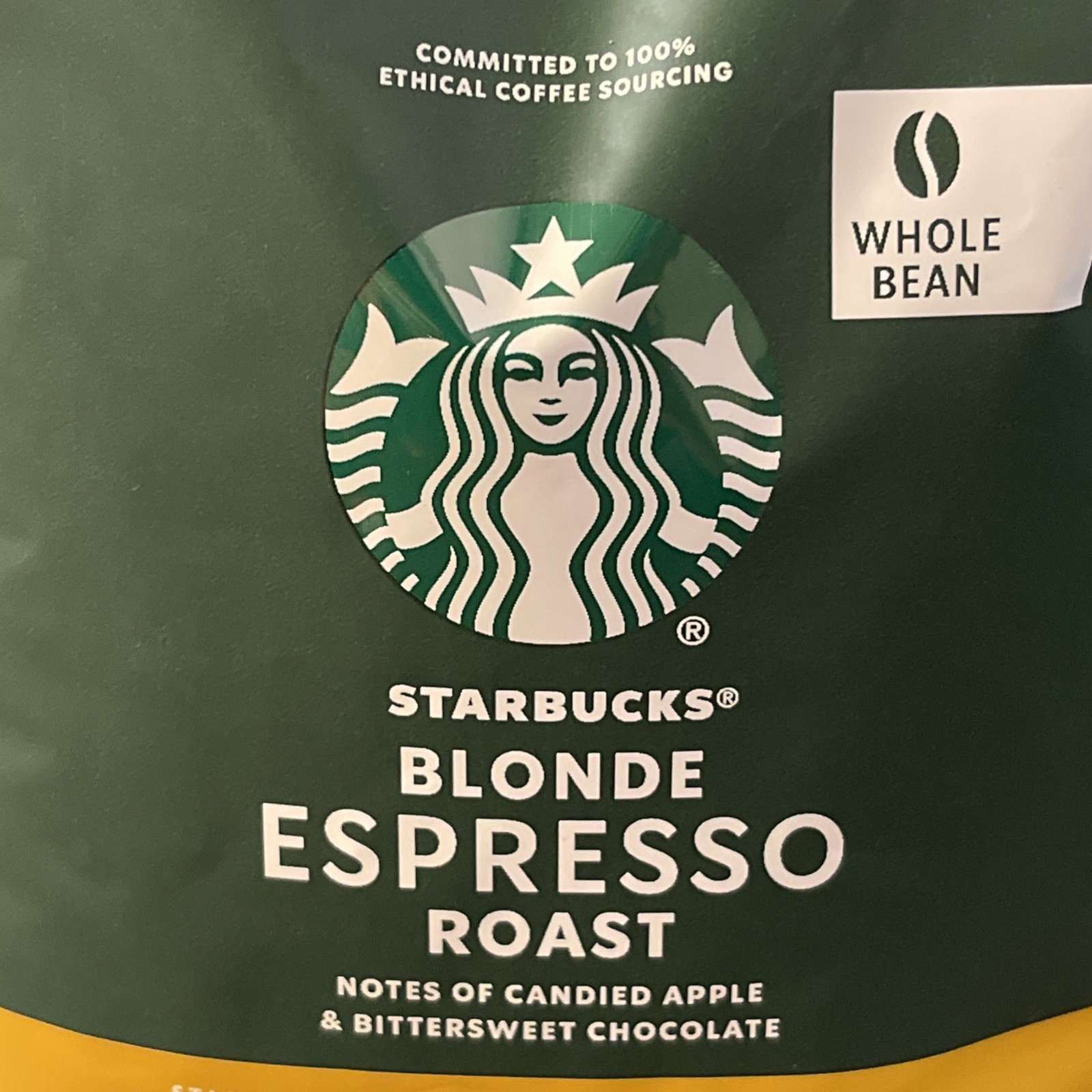 Starbucks Blonde Espresso Roast Whole Bean