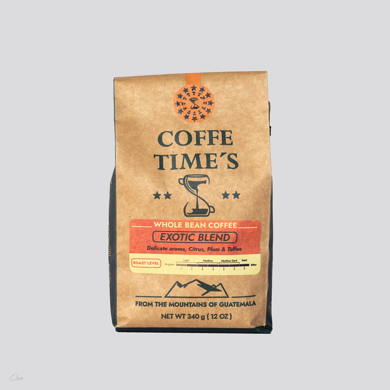 EXOTIC BLEND 340G (12 OZ) – WHOLE BEAN COFFEE