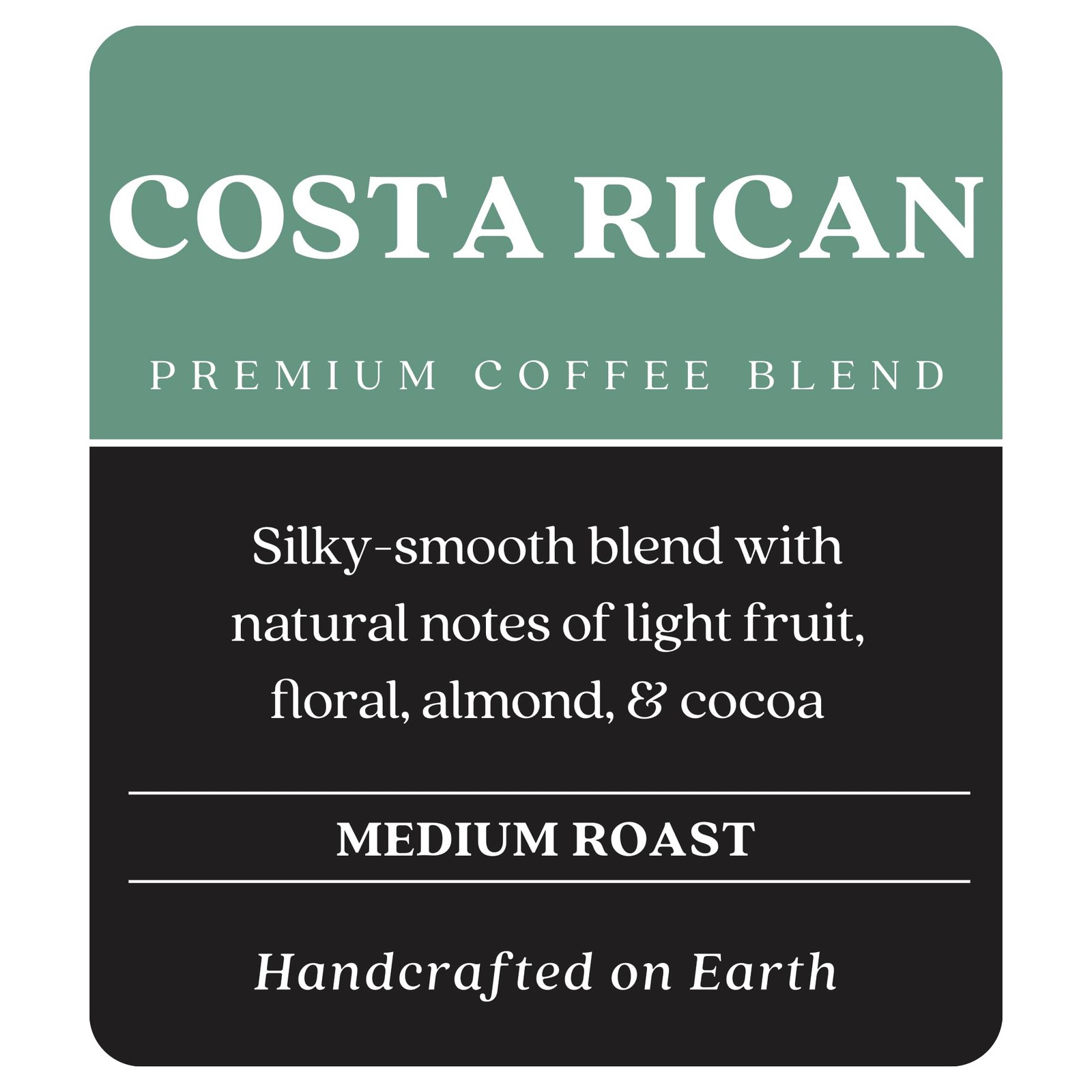 Whole Bean Coffee, Medium Roast, Costa Rican Blend, 5 Lb.