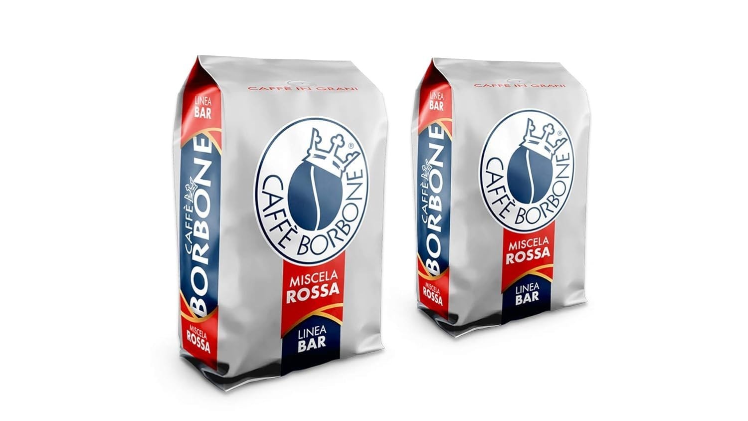 Whole Bean Coffee, Dark Roast, Red Blend, Authentic Italian Coffee, 2.2 lb Bag (