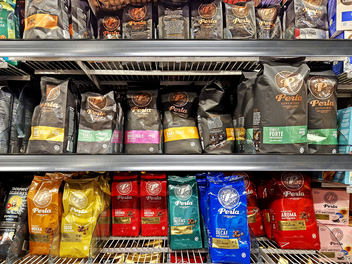 4kg Perla Amsterdam coffee beans, Aroma red, Decaf, Espresso like Douwe Egberts